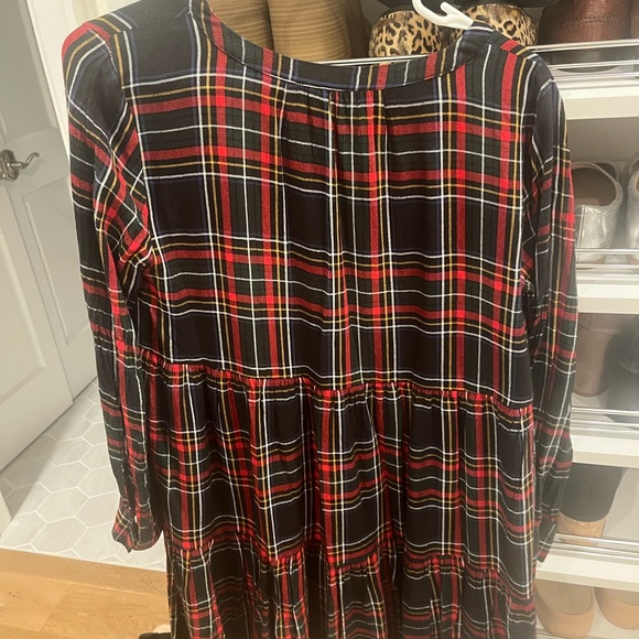 Tartan plaid babydoll style Loft dress - Picture 3 of 3